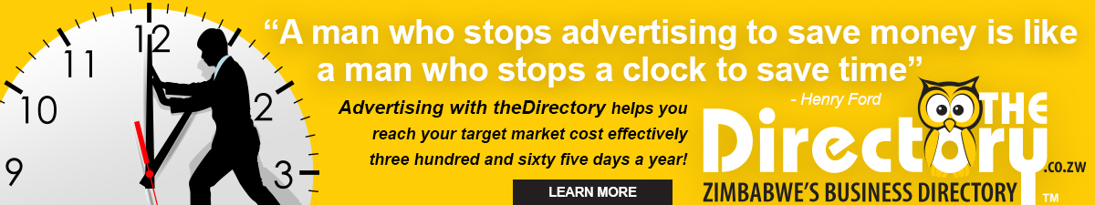 Advertising with theDirectory.co.zw helps you reach your target market cost effectively three hundred and sixty five days a year!