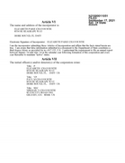 Articles of Incorporation Page 2, Florida, USA.